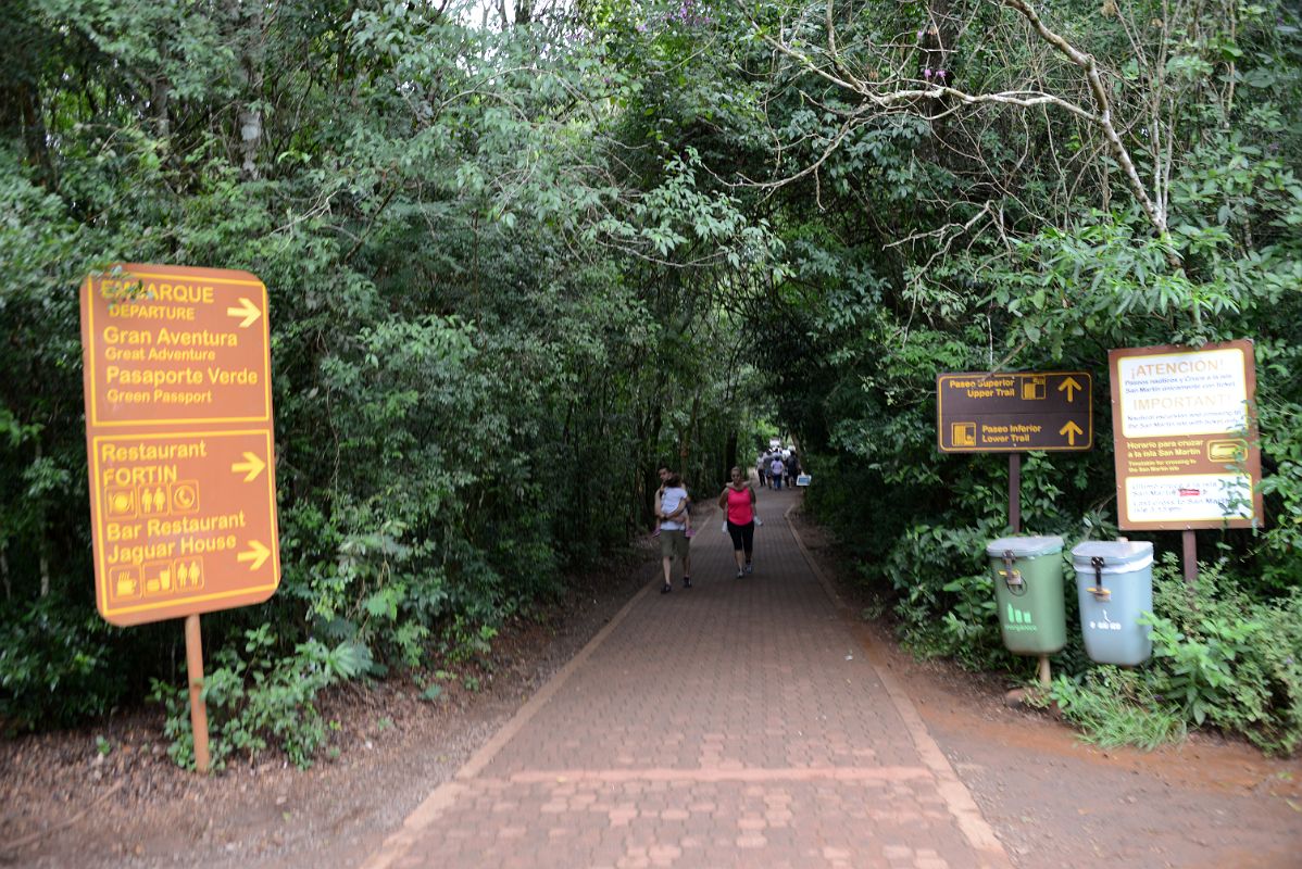 11 The Tree Covered Trail Continues To Upper And Lower Trails At Iguazu Falls Argentina